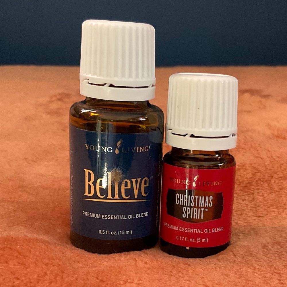 Young Living Believe and Christmas Spirit Essential oil bundle gift NWT Unopened